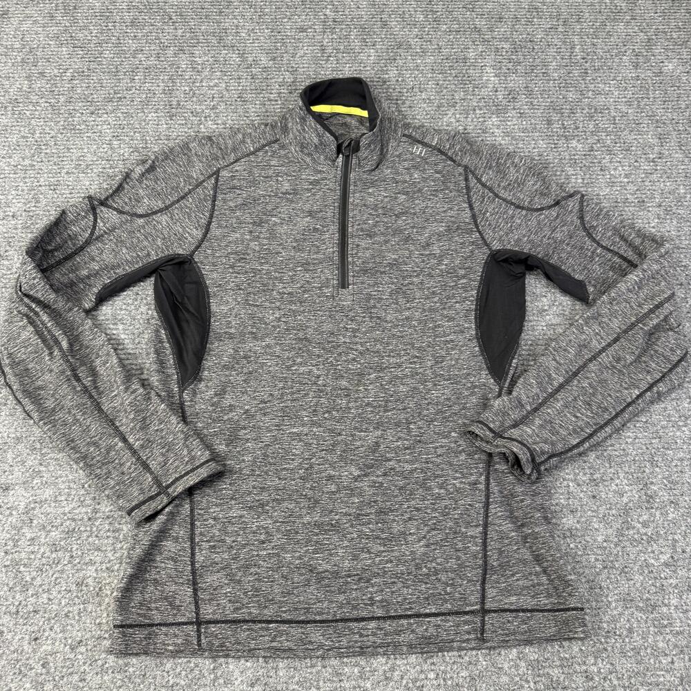 Lululemon Pullover Mens Medium Gray Quarter Zip Long Sleeve Running Athletic